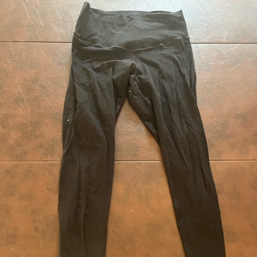 Black High-Waisted Leggings petite